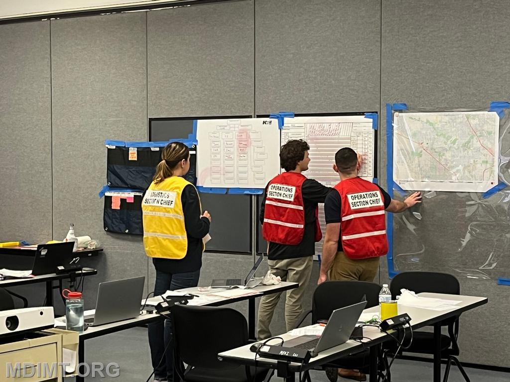 Blue Team preps for the Tactics Meeting