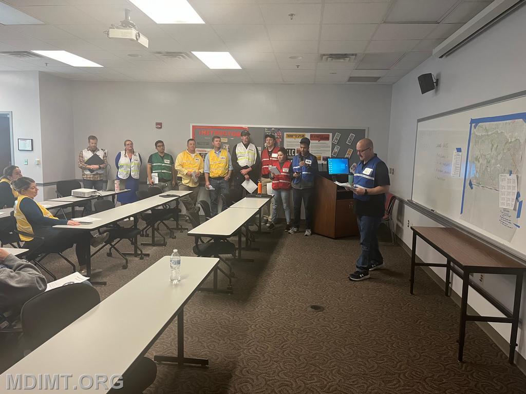 Red Team PSC Michael Lambert leads OPS Brief